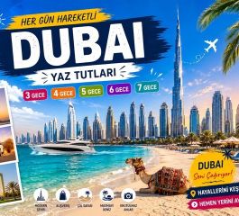 Dubai Turu 3 Gece AJet Havayolları İle Dubai İkonları ve Şehir Turu Dahil DXB